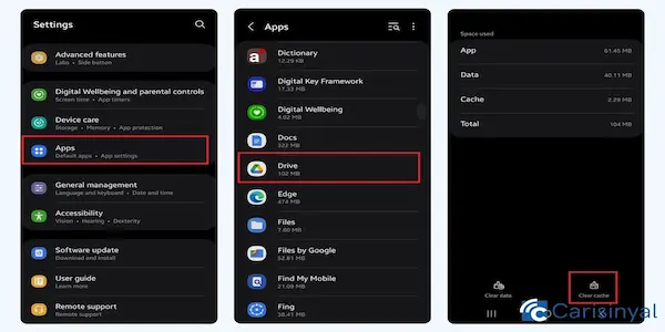 how to clean cache on android
