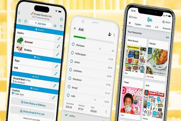 Family shared grocery list apps