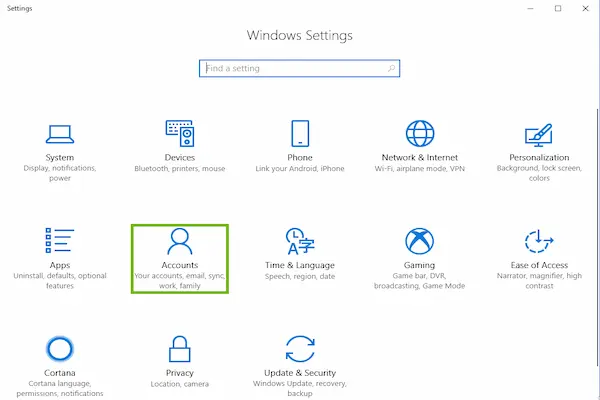 how to manage user accounts windows